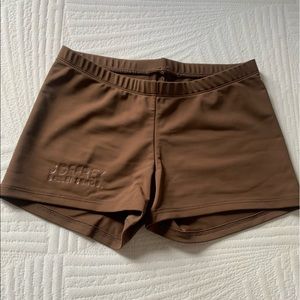 Katrina Activewear Brown dance shorts